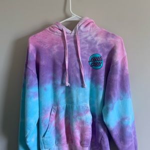 santa cruz tye dye hoodie